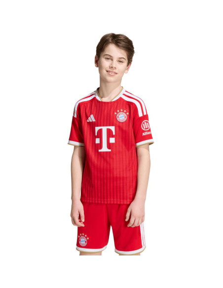 Koszulka dla dzieci adidas fc bayern 26/27 home jersey czerwona jz3098