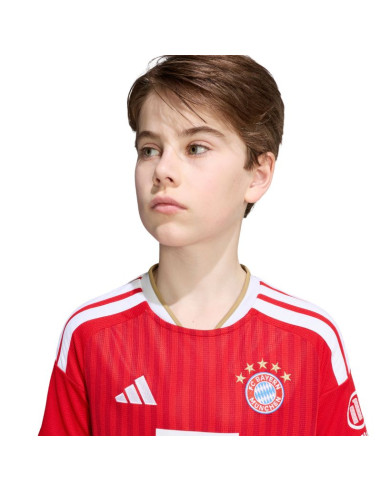 Koszulka dla dzieci adidas fc bayern 26/27 home jersey czerwona jz3098