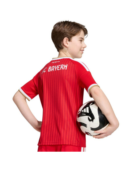 Koszulka dla dzieci adidas fc bayern 26/27 home jersey czerwona jz3098
