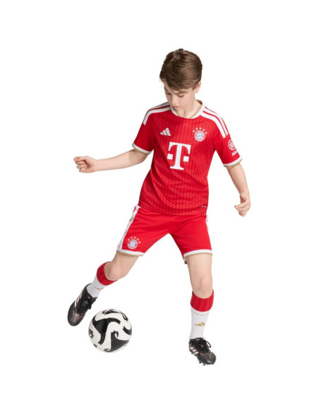 Koszulka dla dzieci adidas fc bayern 26/27 home jersey czerwona jz3098