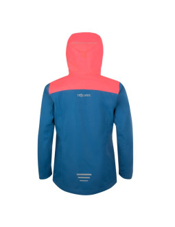 Kurtka przeciwdeszczowa dziecięca dla dziewczynki trollkids girls bergen jacket midnight blue/coral (611-138) 2