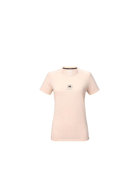 Koszulka damska millet ubic wool ts ss w jasny róż