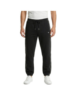 Spodnie dresowe dresy calvin klein fleece logo tape jogger black - lz04le291g-ub1