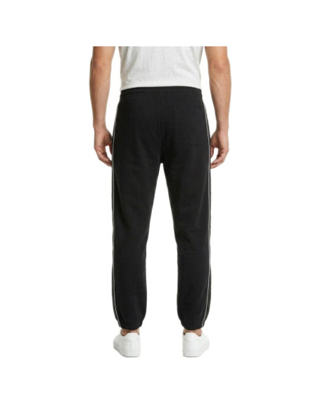 Spodnie dresowe dresy calvin klein fleece logo tape jogger black - lz04le291g-ub1