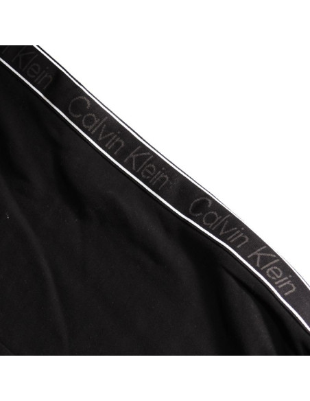 Spodnie dresowe dresy calvin klein fleece logo tape jogger black - lz04le291g-ub1