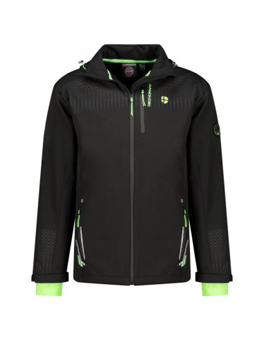 Softshell męski geographical norway trelino black-green db men 0124 czarny / zielony (wz8556h/gn-black / green)