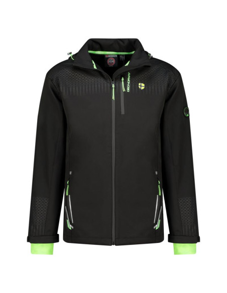 Softshell męski geographical norway trelino black-green db men 0124 czarny / zielony (wz8556h/gn-black / green)