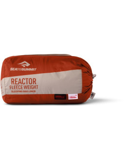Wkładka do śpiwora sea to summit reactor fleeceweight liner regular, picante red 2