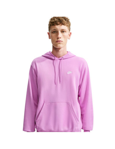 Bluza męska nike club ft po hoodie różowa fn3866 503