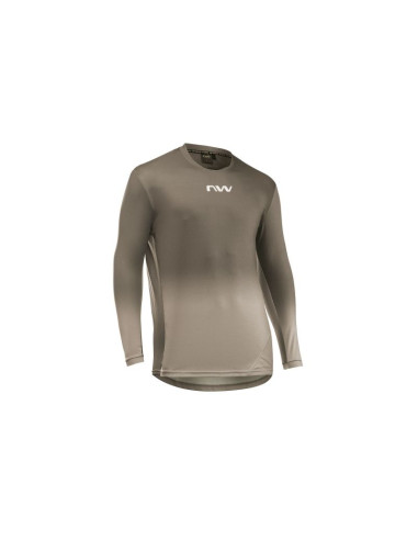 Koszulka rowerowa northwave edge 2 jersey l/s brązowa