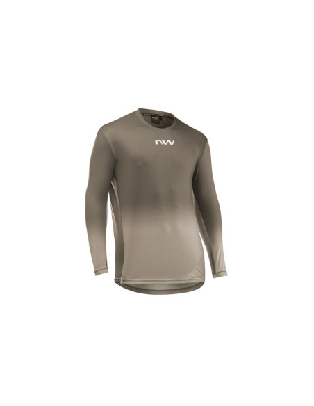 Koszulka rowerowa northwave edge 2 jersey l/s brązowa
