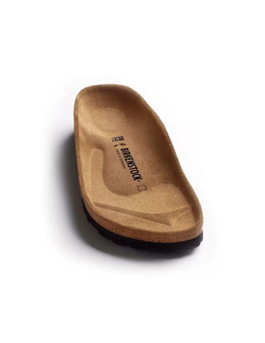 Klapki birkenstock arizona kids birko-flor nubuk mocha narrow wąskie dziecięce młodzieżowe (0552893)