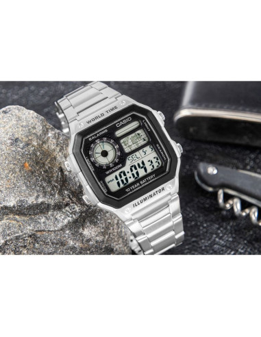 Zegarek męski casio ae-1200whd-1avef + box