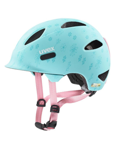 Kask rowerowy dziecięcy uvex oyo style flowers cyan matt 50-54