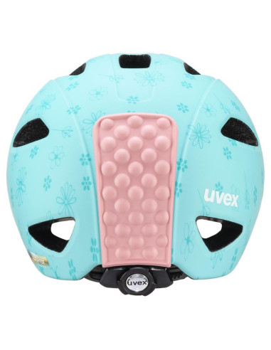 Kask rowerowy dziecięcy uvex oyo style flowers cyan matt 50-54
