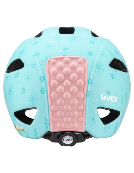 Kask rowerowy dziecięcy uvex oyo style flowers cyan matt 50-54