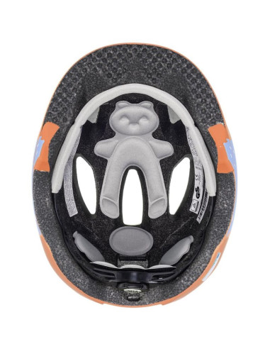 Kask rowerowy dziecięcy uvex oyo style monster papaya matt 50-54
