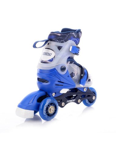 Łyżwy./rolki/wrotki regulowane funactiv adapt led 4w1 boy