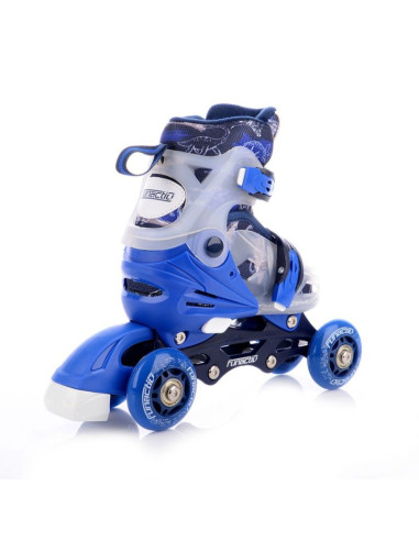 Łyżwy./rolki/wrotki regulowane funactiv adapt led 4w1 boy