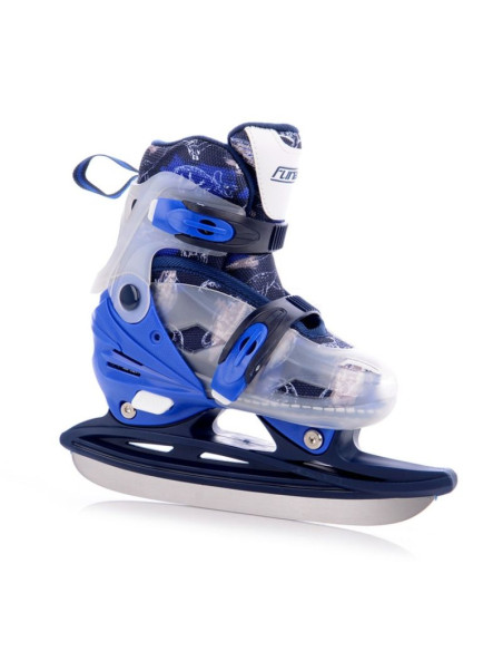 Łyżwy./rolki/wrotki regulowane funactiv adapt led 4w1 boy