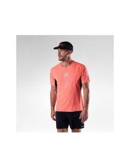 Koszulka biegowa rossignol sapa ultra tee - neon red rozmiar: l