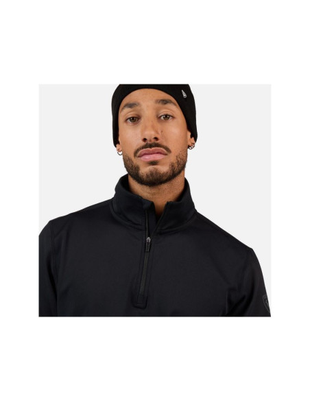 Bluza męska rossignol mid layer stretch hz czarna