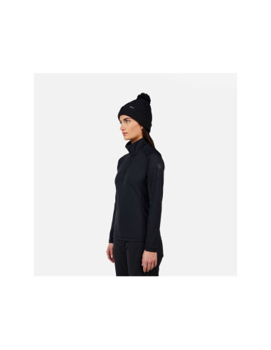 Bluza damska rossignol w mid layer stretch hz czarna