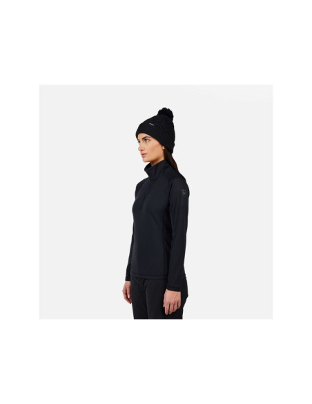 Bluza damska rossignol w mid layer stretch hz czarna