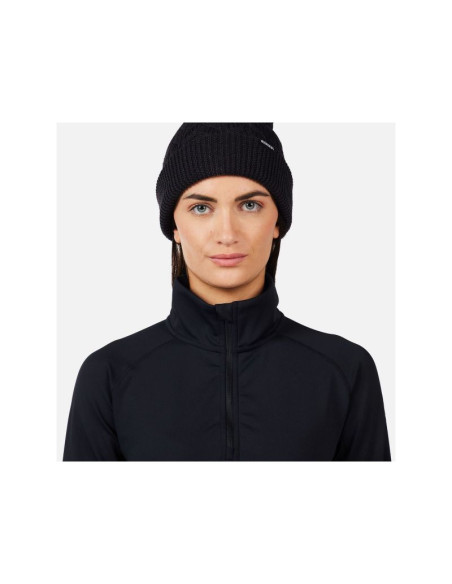 Bluza damska rossignol w mid layer stretch hz czarna