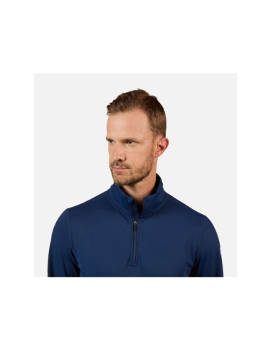 Bluza męska rossignol mid layer stretch hz granatowa