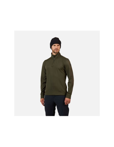 Bluza męska rossignol mid layer stretch hz zielona