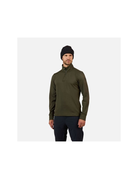 Bluza męska rossignol mid layer stretch hz zielona