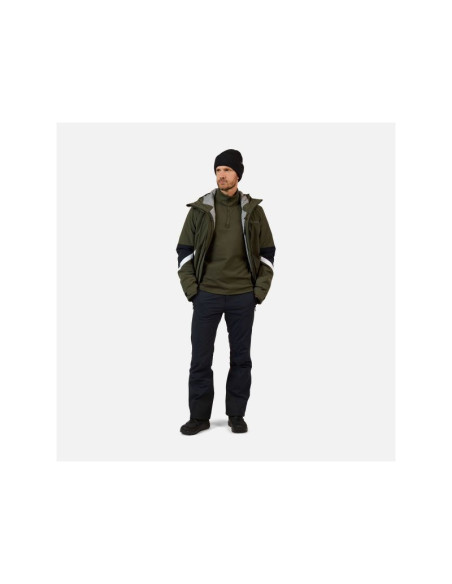 Bluza męska rossignol mid layer stretch hz zielona