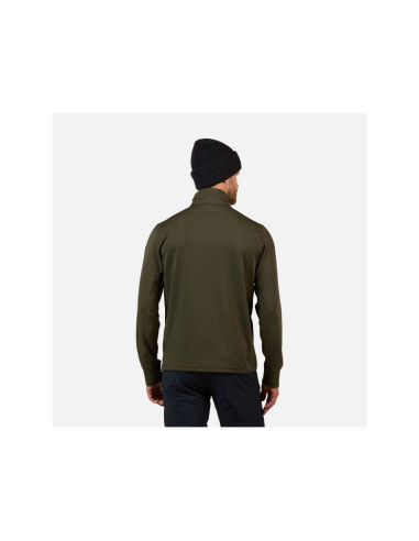 Bluza męska rossignol mid layer stretch hz zielona