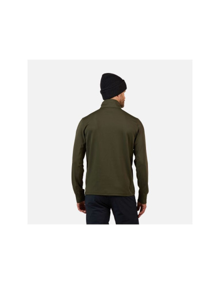 Bluza męska rossignol mid layer stretch hz zielona