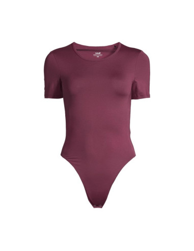 Body casall studio body short sleeve kolor bordowy