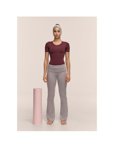 Body casall studio body short sleeve kolor bordowy