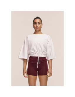 Koszulka damska casall heavy cotton crop tee kolor biały
