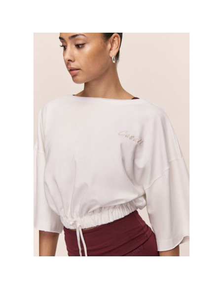 Koszulka damska casall heavy cotton crop tee kolor biały