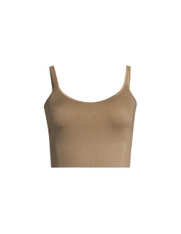 Top damski casall shiny seamless rib top kolor zielony