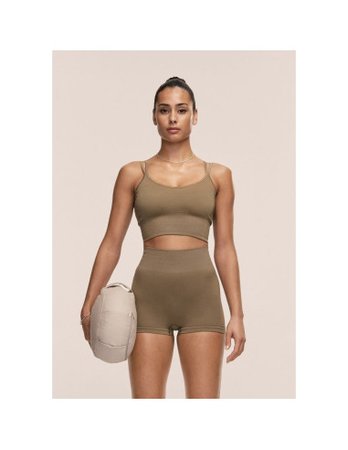 Top damski casall shiny seamless rib top kolor zielony