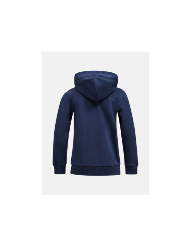 Bluza juniorska peak performance original zip hood junior kolor granatowy