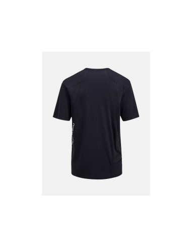 Koszulka męska peak performance m trail wool blend ss kolor czarny