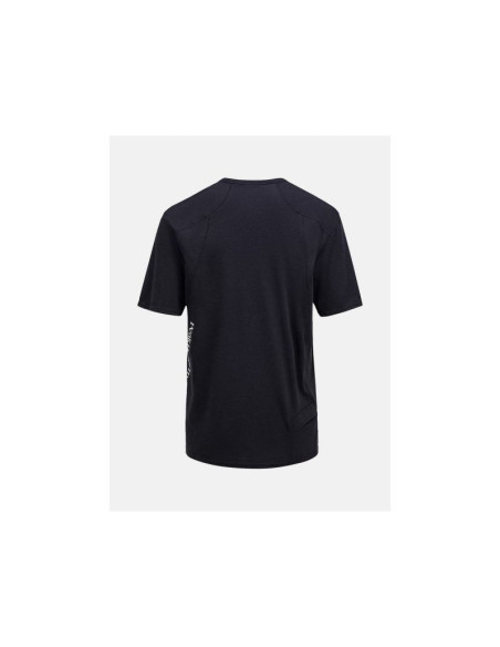 Koszulka męska peak performance m trail wool blend ss kolor czarny