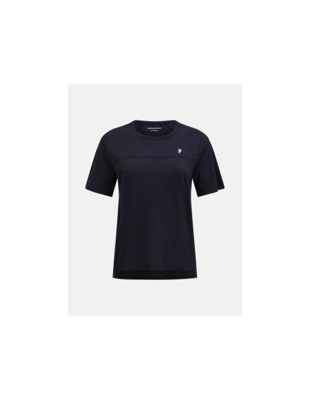 Koszulka peak performance w trail wool blend ss czarny