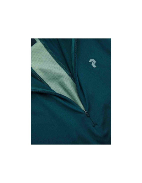 Koszulka damska peak performance w core half zip baselayer kolor zielony