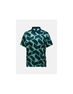 Koszulka męska peak performance m graphic polo kolor zielony