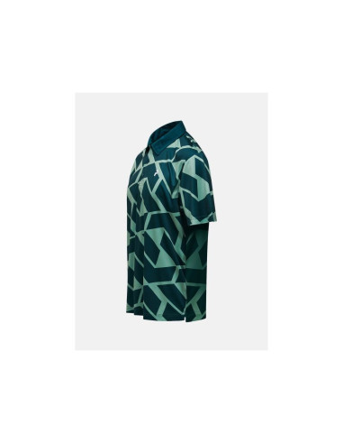 Koszulka męska peak performance m graphic polo kolor zielony