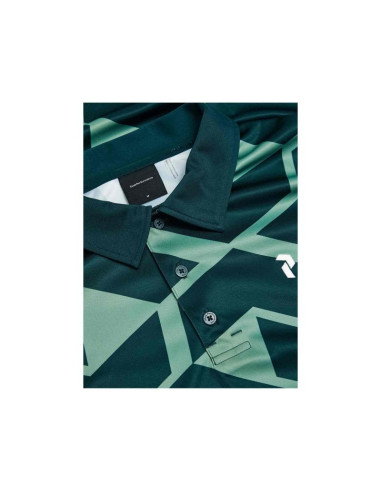 Koszulka męska peak performance m graphic polo kolor zielony