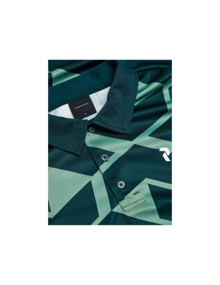 Koszulka męska peak performance m graphic polo kolor zielony